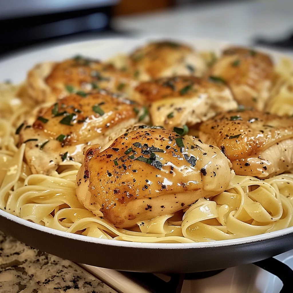 The Perfect One-Pan Chicken with Buttered Noodles You'll Crave 5 Recipe image