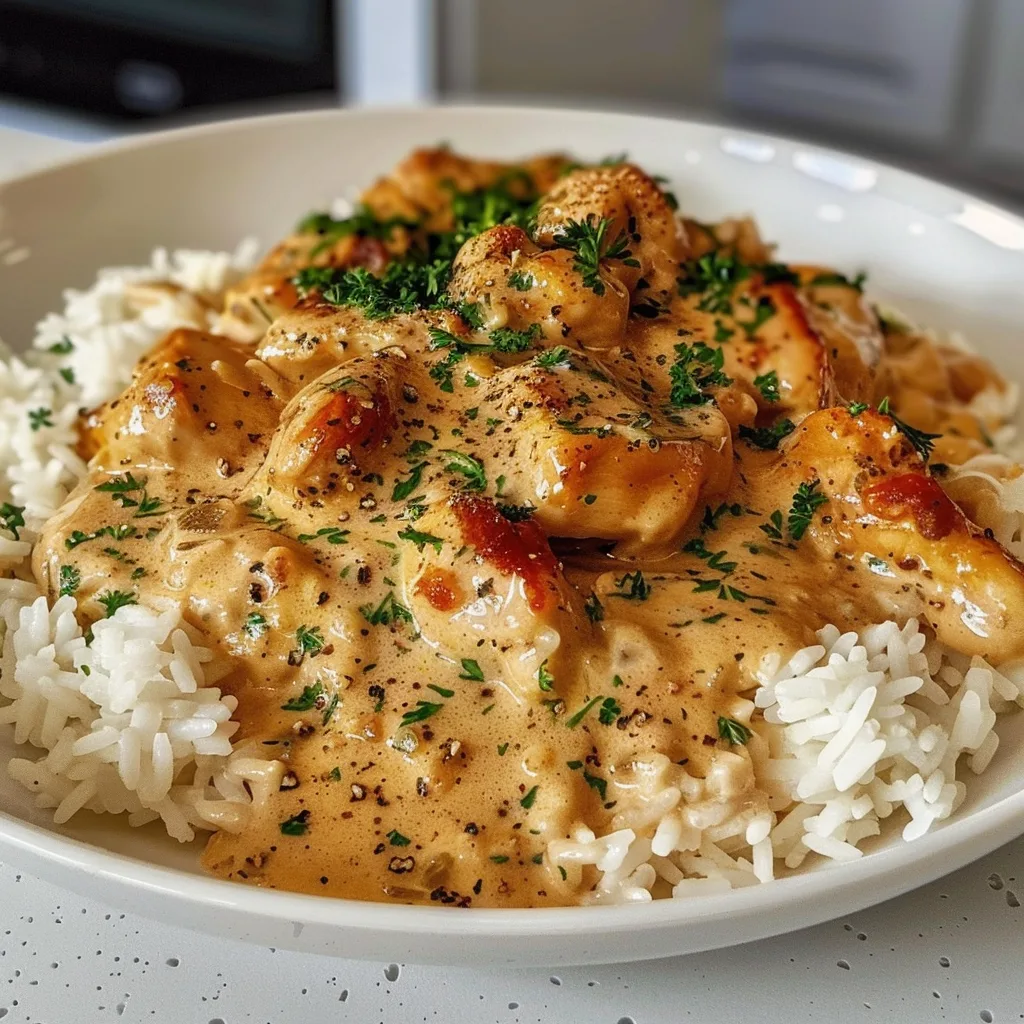 The Ultimate Creamy Smothered Chicken And Rice You'll Crave 4 Recipe image