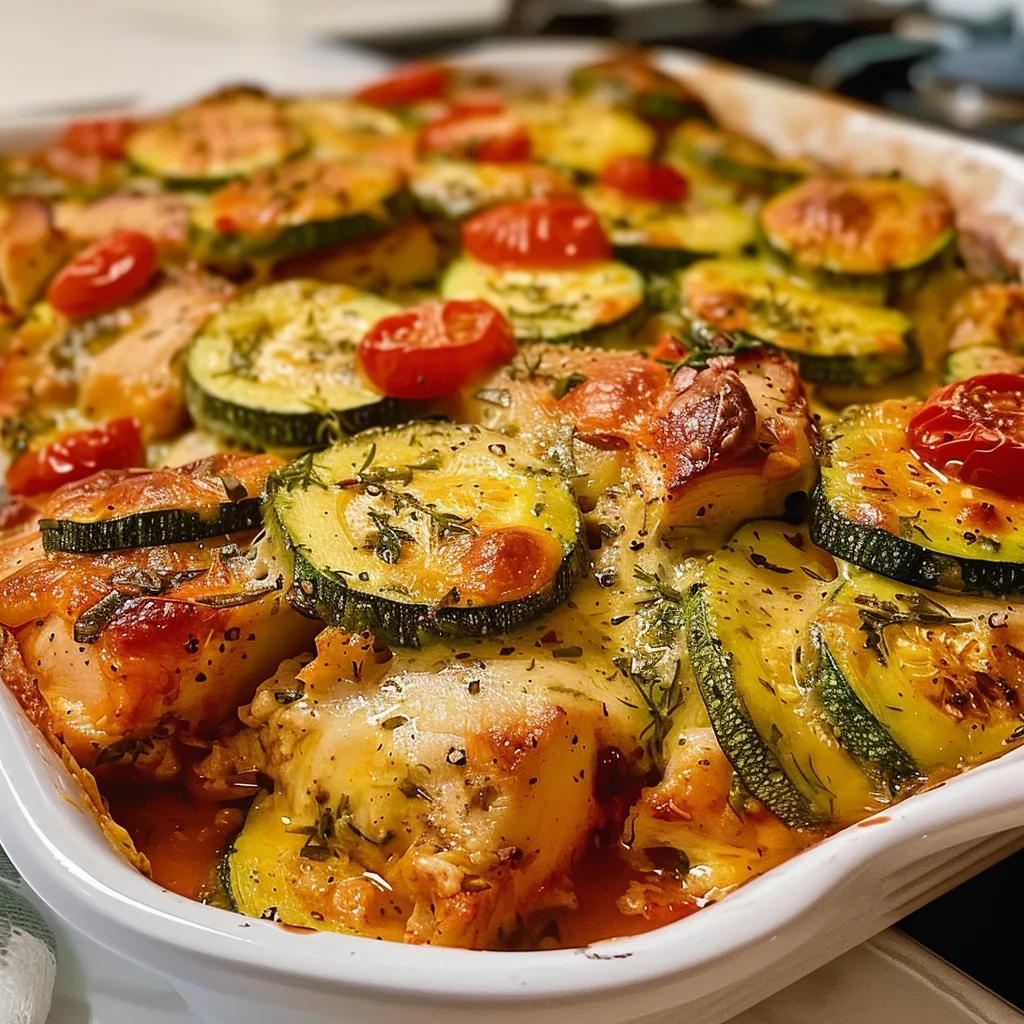 The Comforting Mediterranean Chicken Zucchini Bake You’ll Want Every Week!