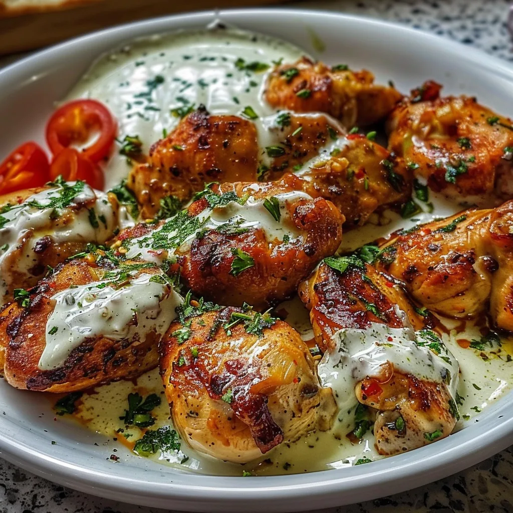 The Ultimate Turkish Chicken with Creamy White Sauce You'll Crave 4 Recipe image